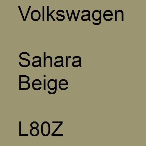 Volkswagen, Sahara Beige, L80Z.